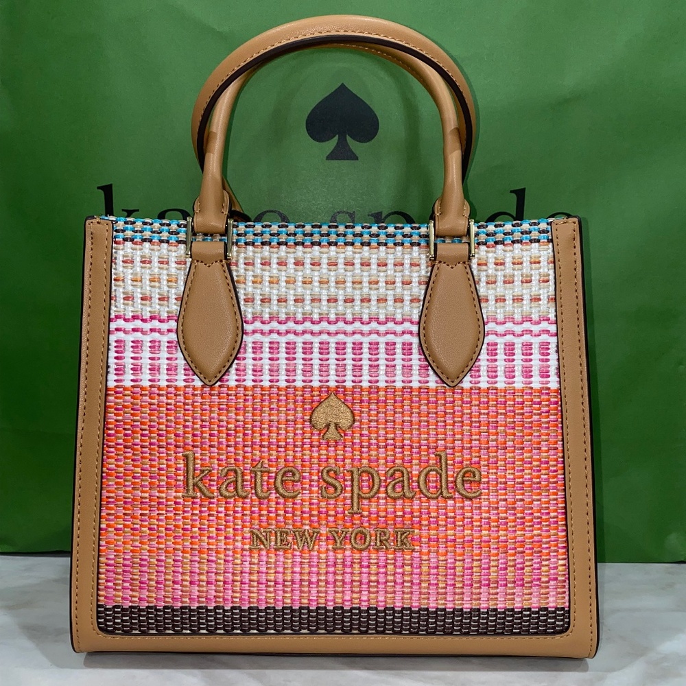 Kate Spade Ellie small straw tote NWT - Picture 11 of 11